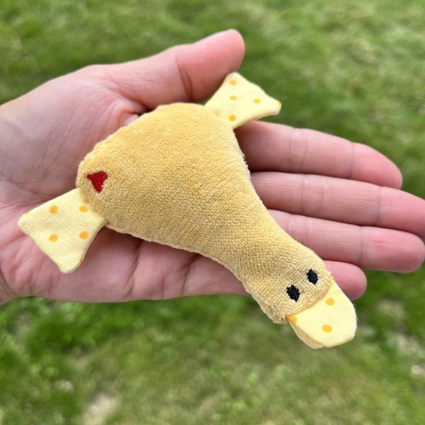 ITH-Stickdatei Ente klein blanko als Schlüsselanhänger oder Taschenbaumler für 10x10er Rahmen